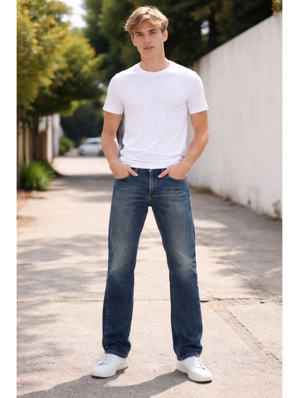Levi's The Original Jeans Skinny 511 Men 30x30 Distressed Medium Wash Straight L